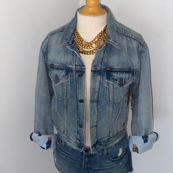 ‼️NWT DENIM RALPH LAUREN POLO BEAR DENIM JACKET COLLECTOR ITEM LIMITED EDITION‼️